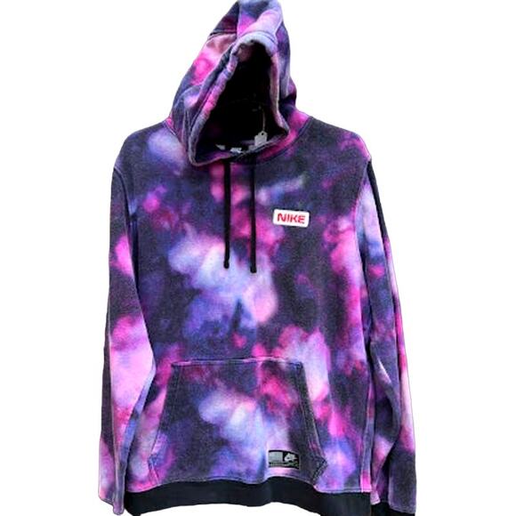 Nike Tops - Nike Purple Galaxy hoodie sweatshirt Size Large